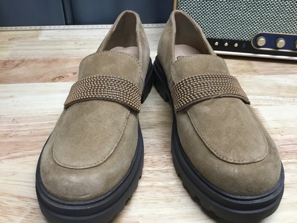 Bella Vita Paz Loafers Women's 8 Brown Suede Slip-On Low Top Comfort Flats